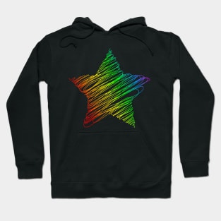 Rainbow star lgbt gay lesbian Hoodie